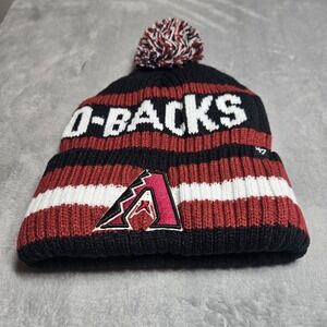 Arizona Diamondbacks Beanie Hat 47 Brand Knit Pom Winter Cap MLB Fleece Lined